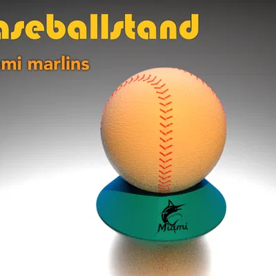 Giá đỡ bóng chày 3D tùy chỉnh logo đội bóng (MLB Baseball Stand)