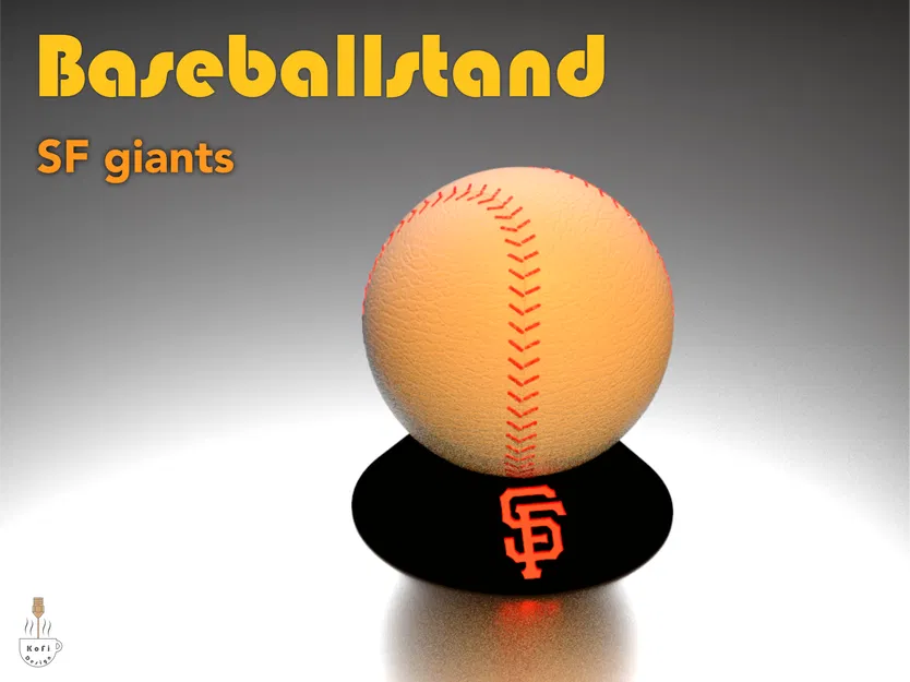 Giá đỡ bóng chày 3D tùy chỉnh logo đội bóng (MLB Baseball Stand) - Image 5