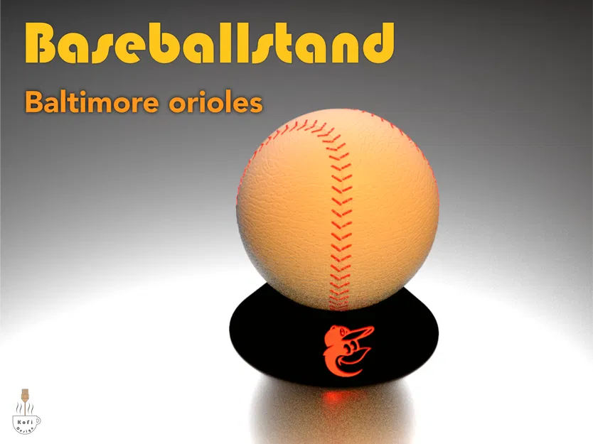 Giá đỡ bóng chày 3D tùy chỉnh logo đội bóng (MLB Baseball Stand) - Image 7