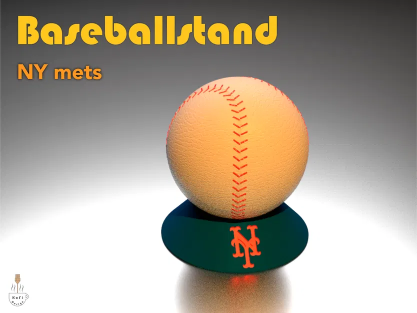 Giá đỡ bóng chày 3D tùy chỉnh logo đội bóng (MLB Baseball Stand) - Image 9