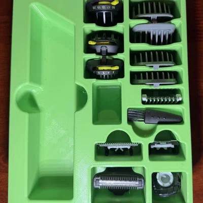 Khay 3D tổ chức máy tỉa râu Philips 7000 tiện dụng