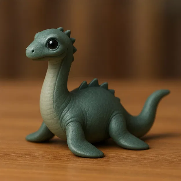 Mô hình quái vật hồ Loch Ness đáng yêu trang trí bàn làm việc 3D - Image 1