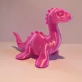 Mô hình quái vật hồ Loch Ness đáng yêu trang trí bàn làm việc 3D - Thumbnail 3