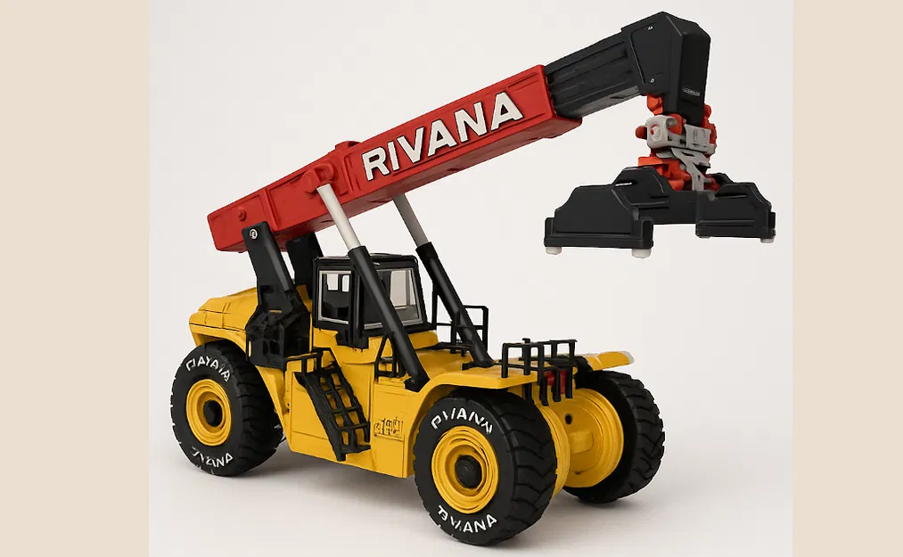 Yellow Reach Stacker (Basic) - Mô hình in 3D (Tỉ lệ 1:30) - Image 1