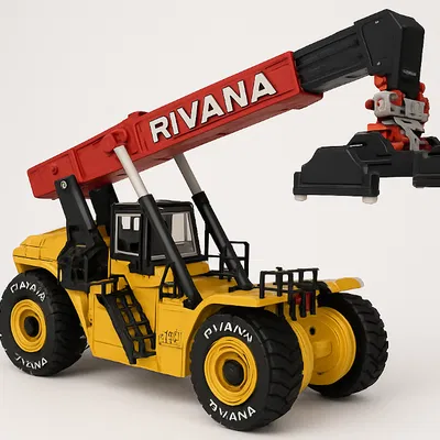 Yellow Reach Stacker (Basic) - Mô hình in 3D (Tỉ lệ 1:30)