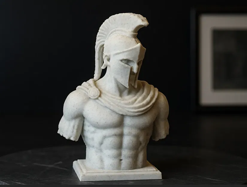 Tượng bán thân chiến binh Spartan - Image 1