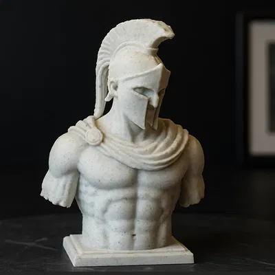 Tượng bán thân chiến binh Spartan