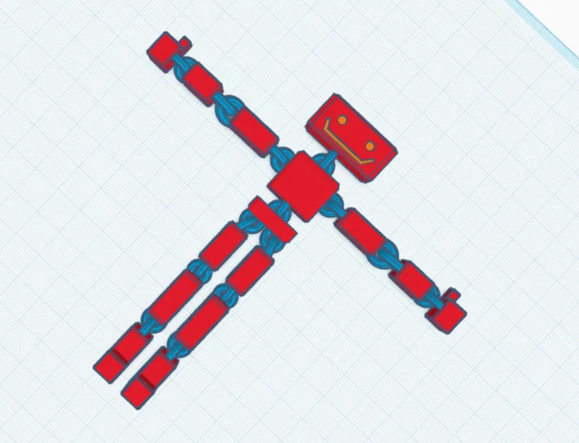 Mô hình robot khớp nối linh hoạt (Articulated Ragdoll) in 3D - Image 3