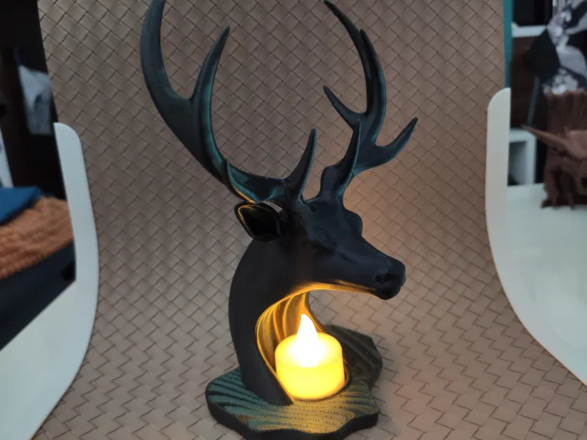 Tượng Chú Hươu - Đế Cắm Nến LED Tealight - Image 6