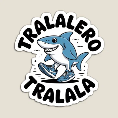 Móc khóa cá mập Tralalero Tralala - Mẫu in 3D cá tính và độc đáo