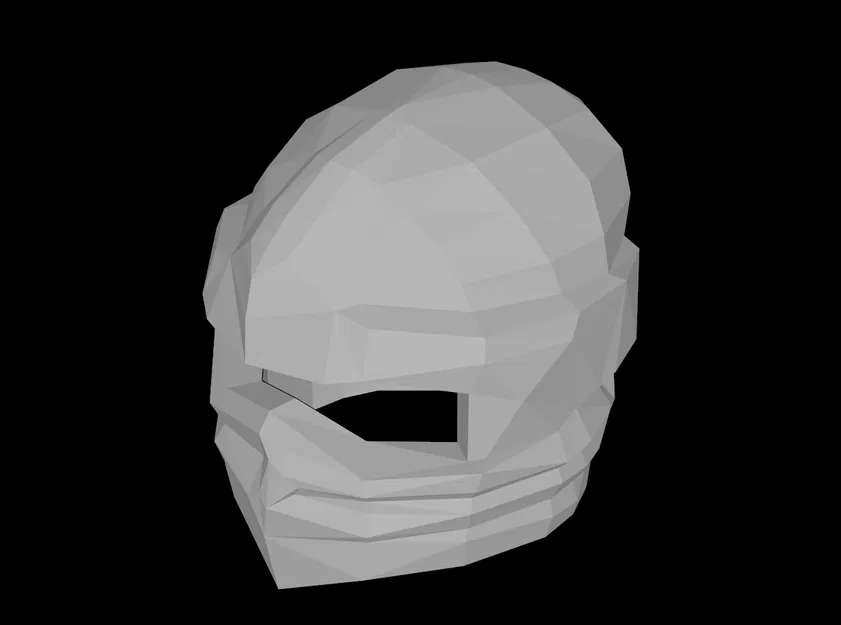 Mũ Ninja 3D cho Minifig tương thích Lego (File STL) - Image 1