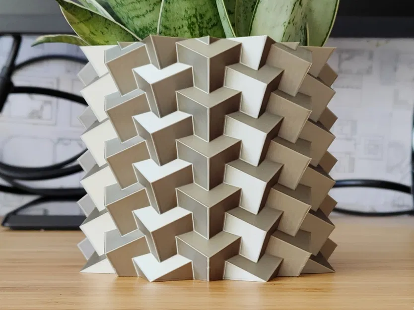 Chậu cây hình khối tinh thể Pyrite - Thiết kế Vase mode - Image 1