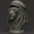 Mô hình tượng sư tử Rasta Lion phong cách độc đáo cho in 3D - Thumbnail 1