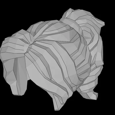 Mô hình tóc 3D cho minifig nữ kiểu uốn sóng tương thích Lego