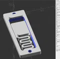 Ngàm gắn thanh ray DIN tùy biến bằng OpenSCAD - Thumbnail 3