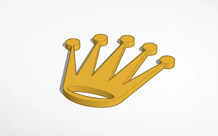 Mô hình logo vương miện Rolex (Rolex Crown Logo) đẹp mắt - Image 1