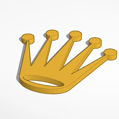 Mô hình logo vương miện Rolex (Rolex Crown Logo) đẹp mắt