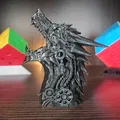 Mô hình đầu rồng cơ khí Dragon Mecha Head 2 cực chất để in 3D - Thumbnail 2
