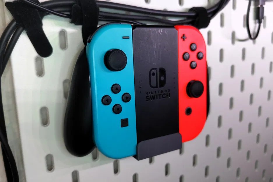 Giá treo Joy-Con Grip cho bảng Ikea Skådis - In 3D tiện lợi - Image 1