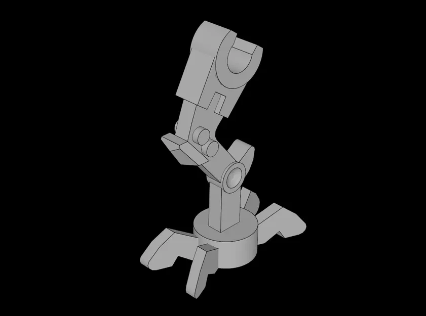 Mẫu chân máy cơ khí tương thích Lego (Minifig Mechanical Leg Angled) - Image 1