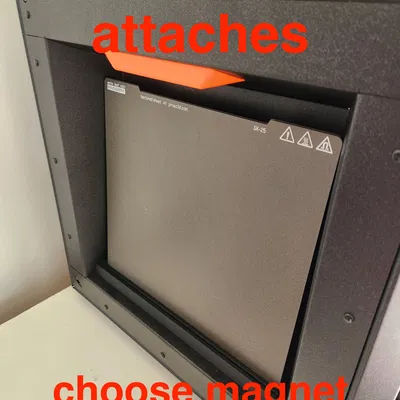 Giá đỡ tấm in cho Prusa CORE One - hỗ trợ nhiều loại nam châm hơn