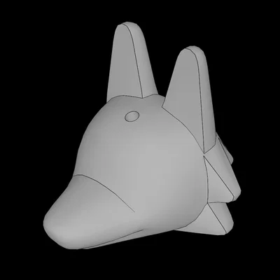 Mô hình đầu nhân vật sói Animal Crossing tương thích Lego