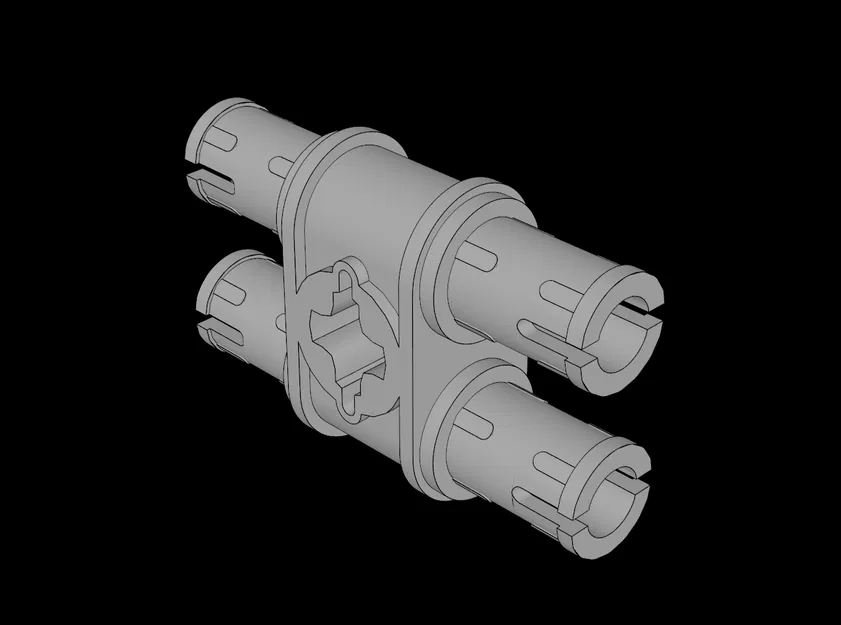 Chốt nối Technic 3L Double tương thích Lego - In 3D linh kiện dễ dàng - Image 1