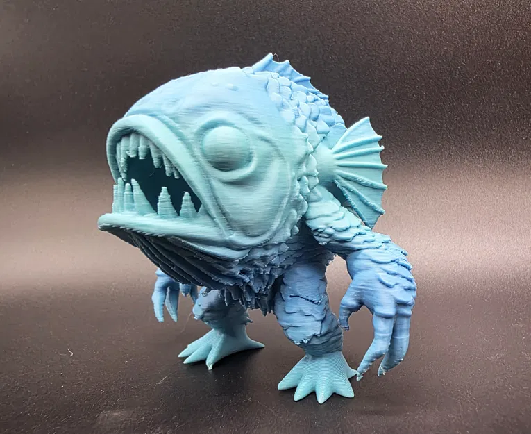 Mô hình Quái vật Cá (Fish Monster) 3D cho game thủ và sưu tầm - Image 1