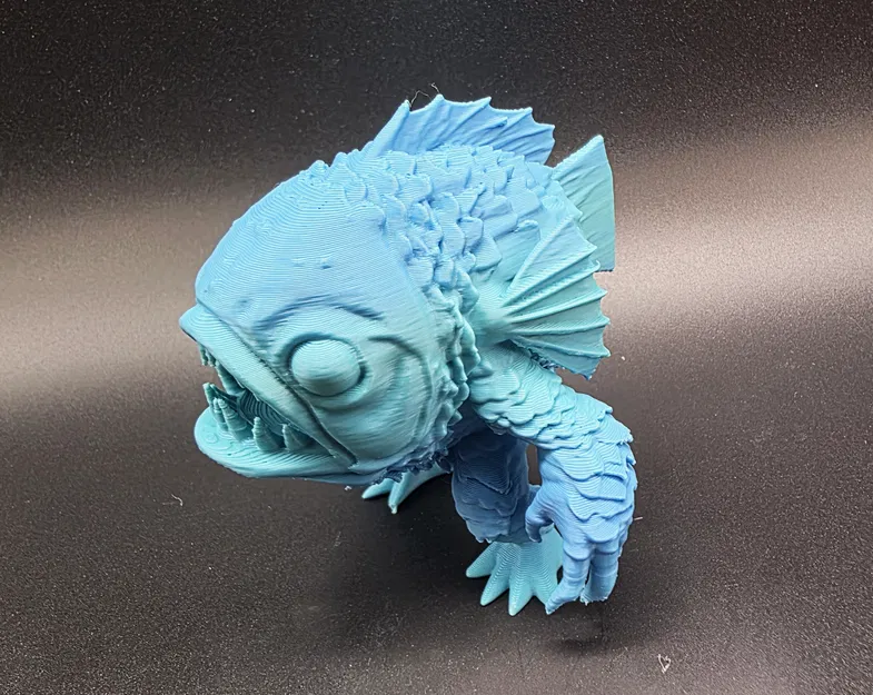 Mô hình Quái vật Cá (Fish Monster) 3D cho game thủ và sưu tầm - Image 4