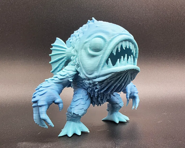 Mô hình Quái vật Cá (Fish Monster) 3D cho game thủ và sưu tầm - Image 5