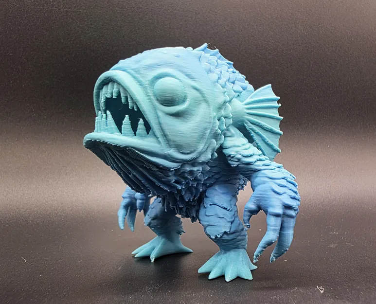 Mô hình Quái vật Cá (Fish Monster) 3D cho game thủ và sưu tầm - Image 6