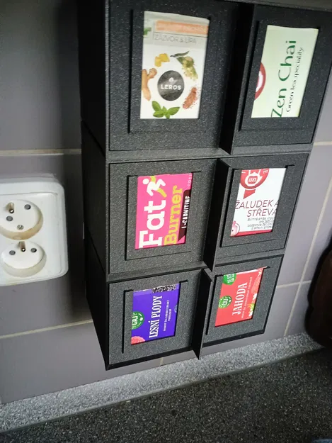 Hộp Đựng Trà, Kệ Đựng Trà In 3D Dễ Dàng Không Cần Support - Image 1