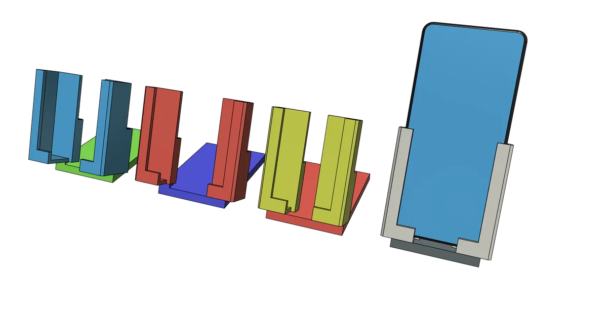 Giá đỡ điện thoại điều chỉnh được, in dễ dàng không cần support - Image 1