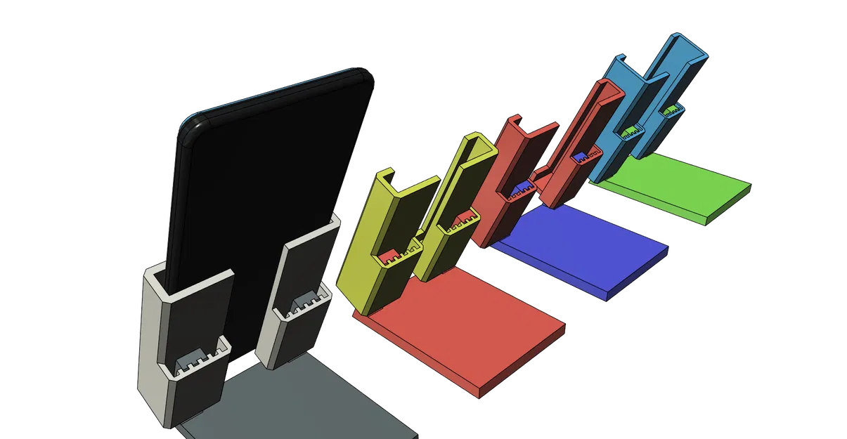 Giá đỡ điện thoại điều chỉnh được, in dễ dàng không cần support - Image 4