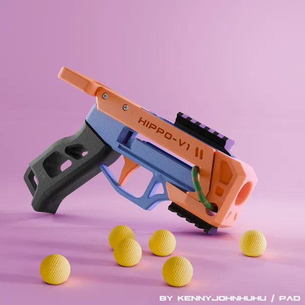 The Hippo_V1 // Súng Nerf Rival 22 viên nạp đạn hopper - Image 2