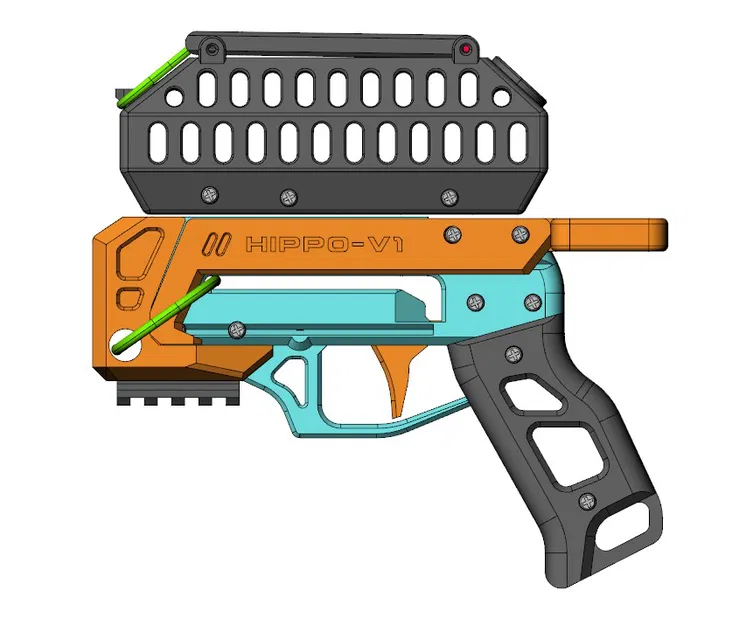 The Hippo_V1 // Súng Nerf Rival 22 viên nạp đạn hopper - Image 7
