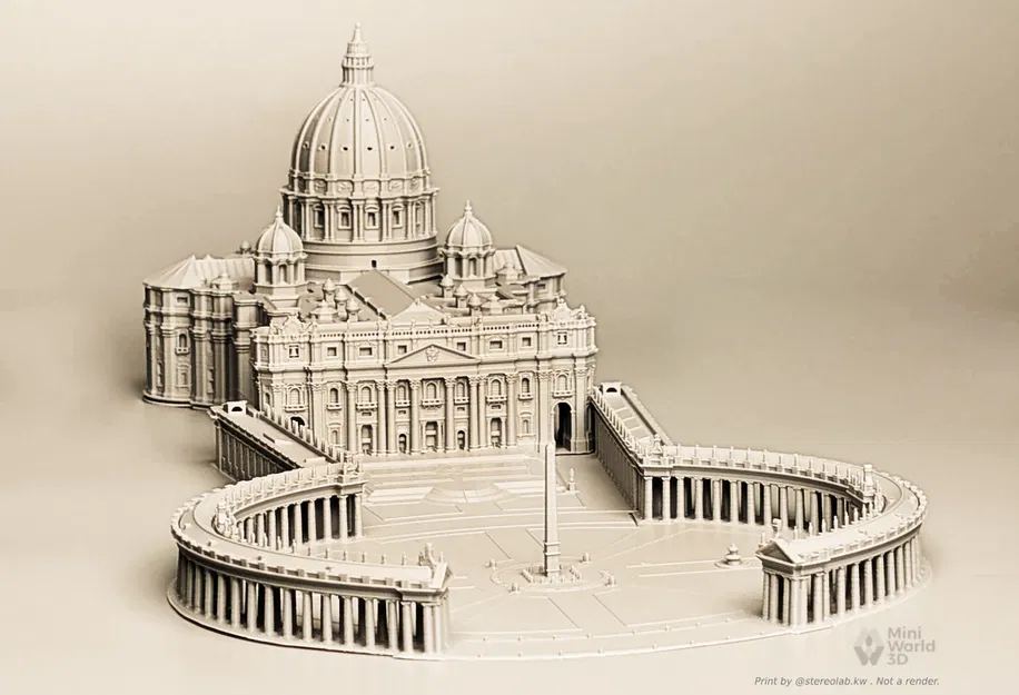 Mô hình Vương cung thánh đường & Quảng trường Thánh Phêrô - Vatican - Image 1