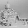 Mô hình Vương cung thánh đường & Quảng trường Thánh Phêrô - Vatican - Thumbnail 7