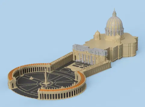 Mô hình Vương cung thánh đường & Quảng trường Thánh Phêrô - Vatican - Image 16