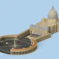 Mô hình Vương cung thánh đường & Quảng trường Thánh Phêrô - Vatican - Thumbnail 16