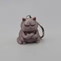 Móc khóa mèo Grumpy Zen Cat 3D - Thiết kế độc đáo cho dân mê mèo - Thumbnail 1