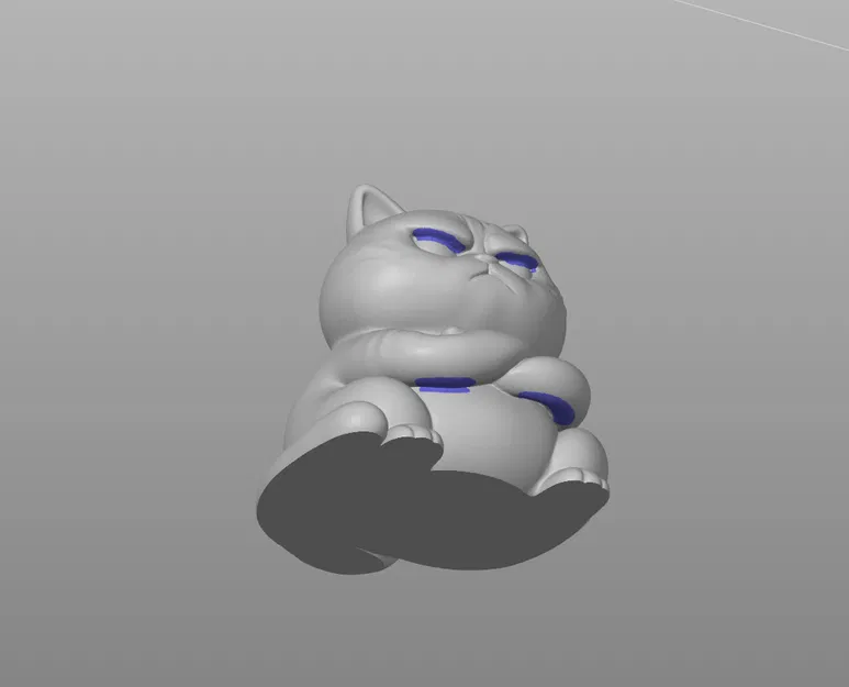 Móc khóa mèo Grumpy Zen Cat 3D - Thiết kế độc đáo cho dân mê mèo - Image 2