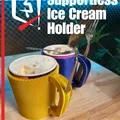 Đế giữ hộp kem Ice Cream Pint (In 3D không cần Support) - Thumbnail 2