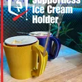 Đế giữ hộp kem Ice Cream Pint (In 3D không cần Support) - Thumbnail 3