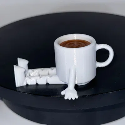 Mô hình ly Espresso có khớp cử động siêu đáng yêu