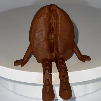 Mô hình hạt cà phê in 3D có khớp nối cực xinh