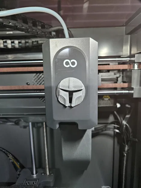 Nắp đậy quạt Elegoo Centauri Carbon thiết kế mũ Mandalorian độc đáo - Image 1