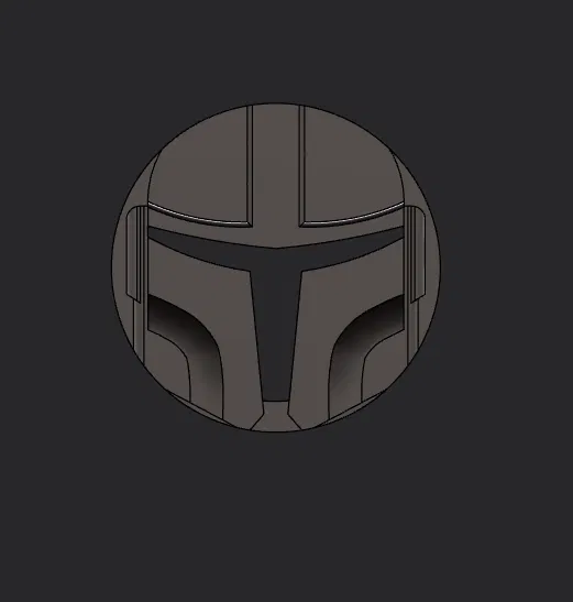 Nắp đậy quạt Elegoo Centauri Carbon thiết kế mũ Mandalorian độc đáo - Image 2