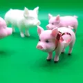 Mô hình chú heo (Pig miniature) 3D đáng yêu - Tải về in ngay - Thumbnail 2