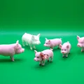 Mô hình chú heo (Pig miniature) 3D đáng yêu - Tải về in ngay - Thumbnail 3